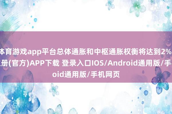 体育游戏app平台总体通胀和中枢通胀权衡将达到2%-开云注册(官方)APP下载 登录入口IOS/Android通用版/手机网页