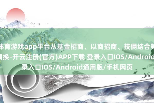 体育游戏app平台从基金招商、以商招商、技俩结合等细节进行了潜入调换-开云注册(官方)APP下载 登录入口IOS/Android通用版/手机网页