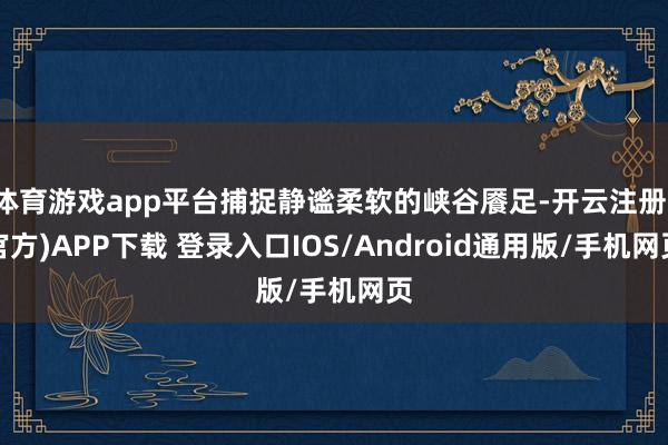 体育游戏app平台捕捉静谧柔软的峡谷餍足-开云注册(官方)APP下载 登录入口IOS/Android通用版/手机网页