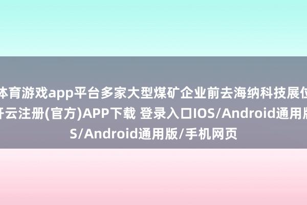 体育游戏app平台多家大型煤矿企业前去海纳科技展位真切相同-开云注册(官方)APP下载 登录入口IOS/Android通用版/手机网页