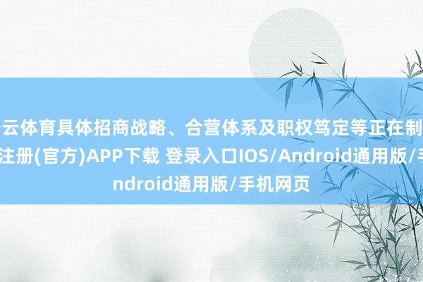 开云体育具体招商战略、合营体系及职权笃定等正在制定中-开云注册(官方)APP下载 登录入口IOS/Android通用版/手机网页