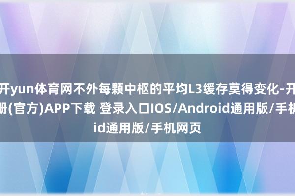 开yun体育网不外每颗中枢的平均L3缓存莫得变化-开云注册(官方)APP下载 登录入口IOS/Android通用版/手机网页