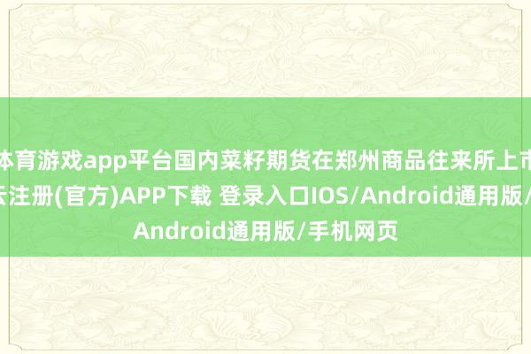 体育游戏app平台国内菜籽期货在郑州商品往来所上市往来-开云注册(官方)APP下载 登录入口IOS/Android通用版/手机网页