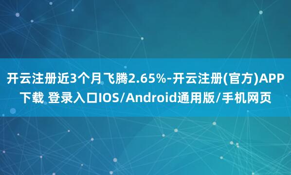 开云注册近3个月飞腾2.65%-开云注册(官方)APP下载 登录入口IOS/Android通用版/手机网页